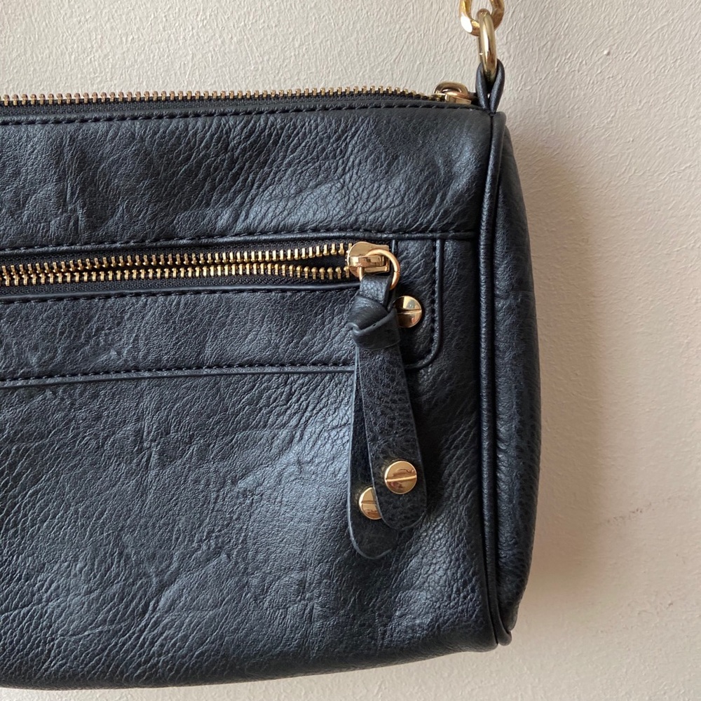 Black clutch bag